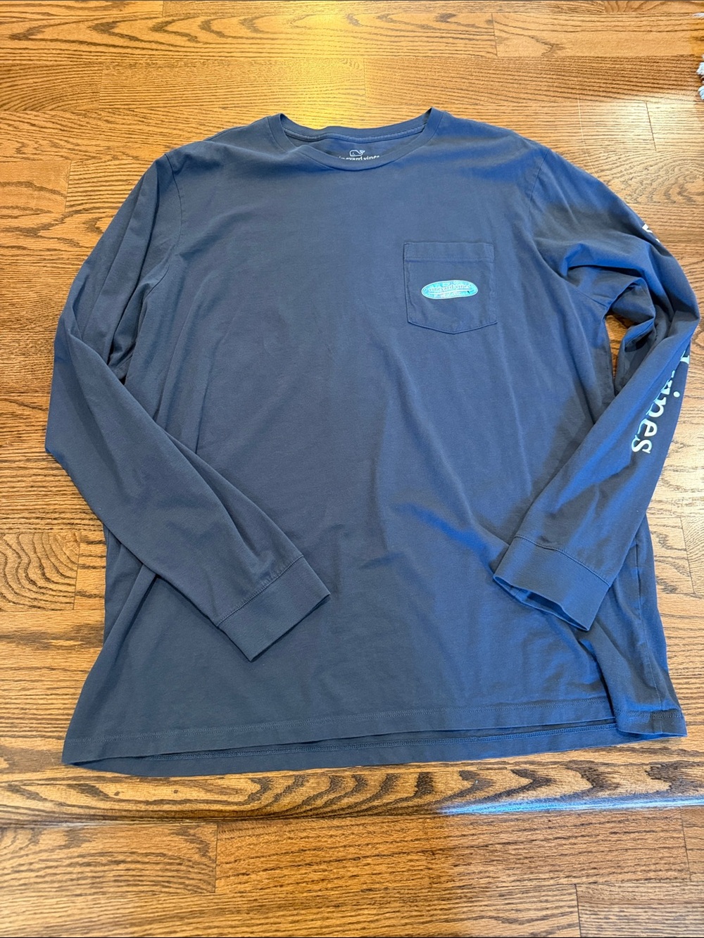 Vineyard Vines Men Long Sleeve Navy Tee XL